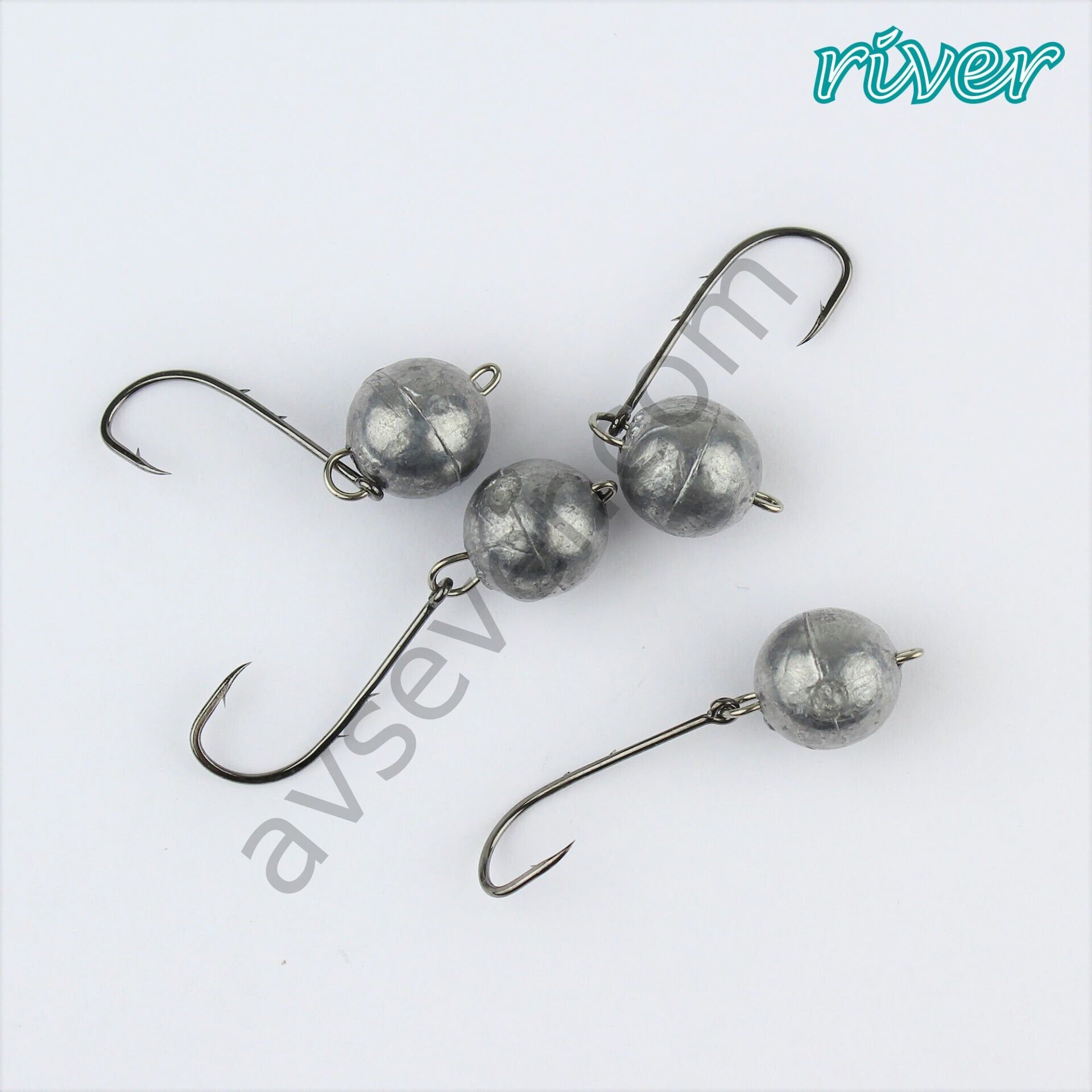 River Mafsallı Hareketli Jig Head 4P