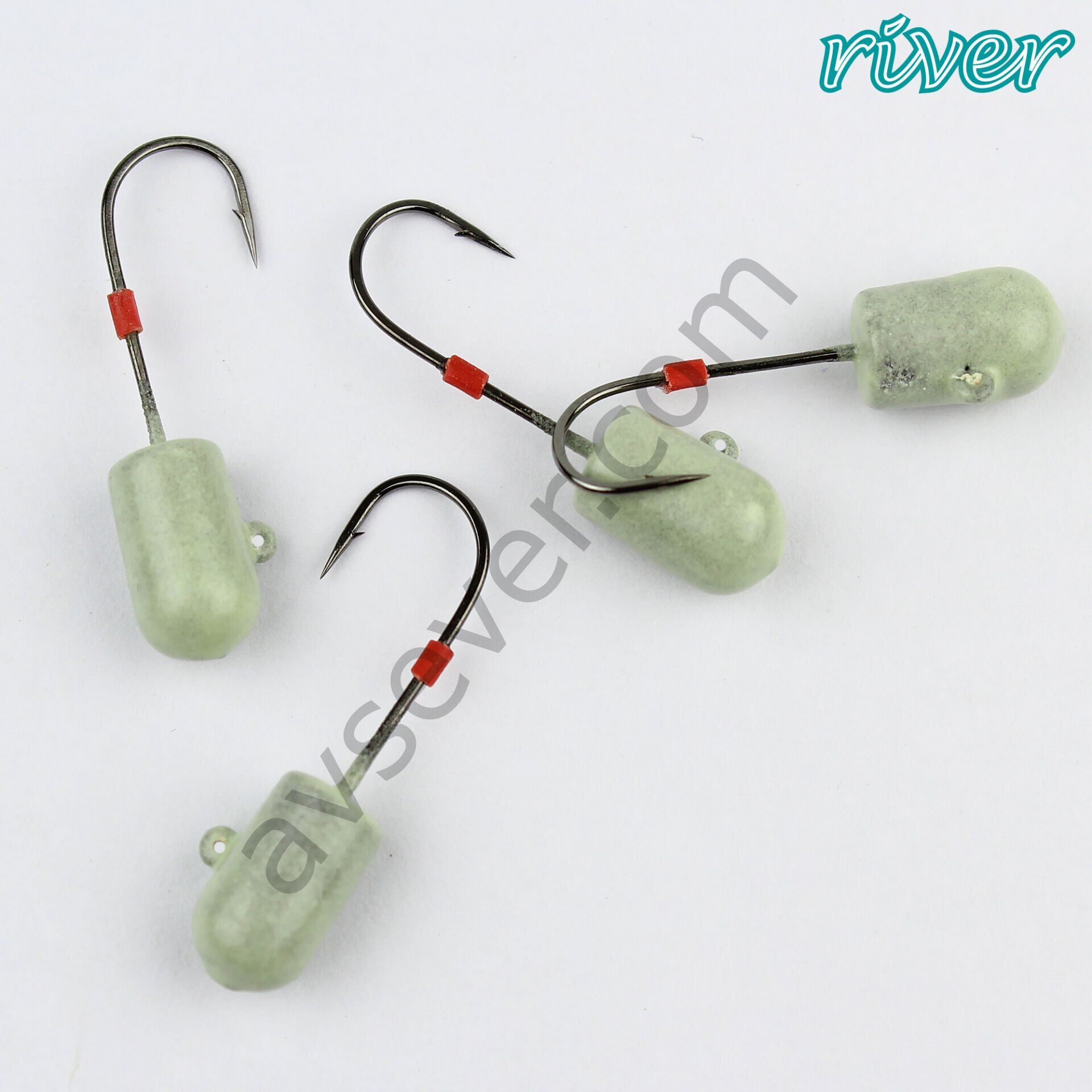 River Hunter Jig Head Glow 4P