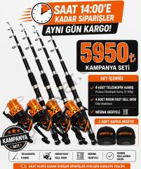 Hediyeli 4'Lü Set Captain 350cm + Remixon 6000 + Misina + şapka