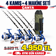 Hediyeli 4'Lü Set Captain 350cm + DFT MC5000 + Misina + Çanta