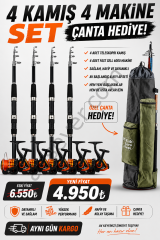 Hediyeli 4'Lü Set Captain 350cm + Remixon 6000 + Misina + Çanta
