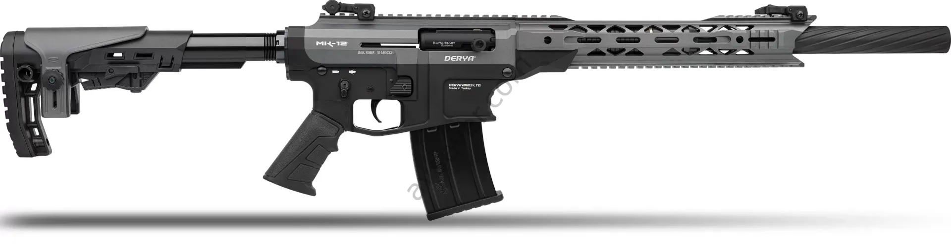 DERYA MK-12 AS-110S GRİ SİYAH ŞARJÖRLÜ AV TÜFEĞİ