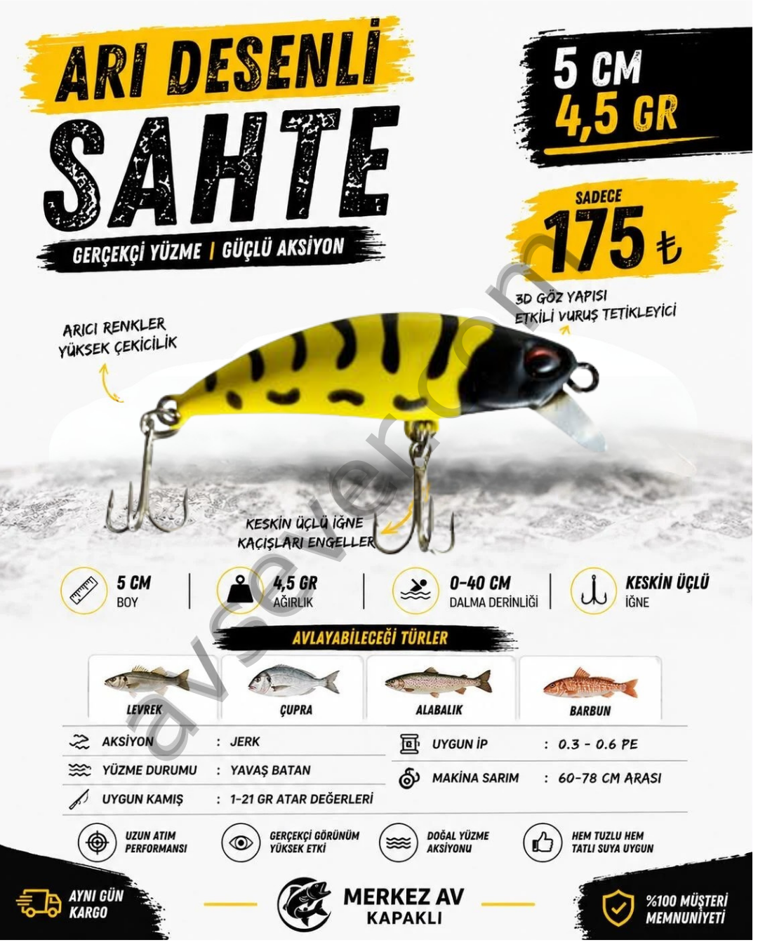 Arı Desenli Sahte