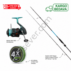 Lrf Set Captain İntegra 228cm 1-7gr + Albastar Bold 1000 + 0.10mm İp Misina