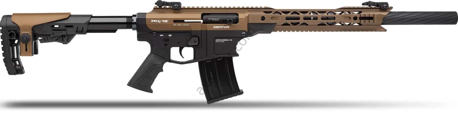 DERYA MK-12 AS-102S BRONZ SİYAH ŞARJÖRLÜ AV TÜFEĞİ