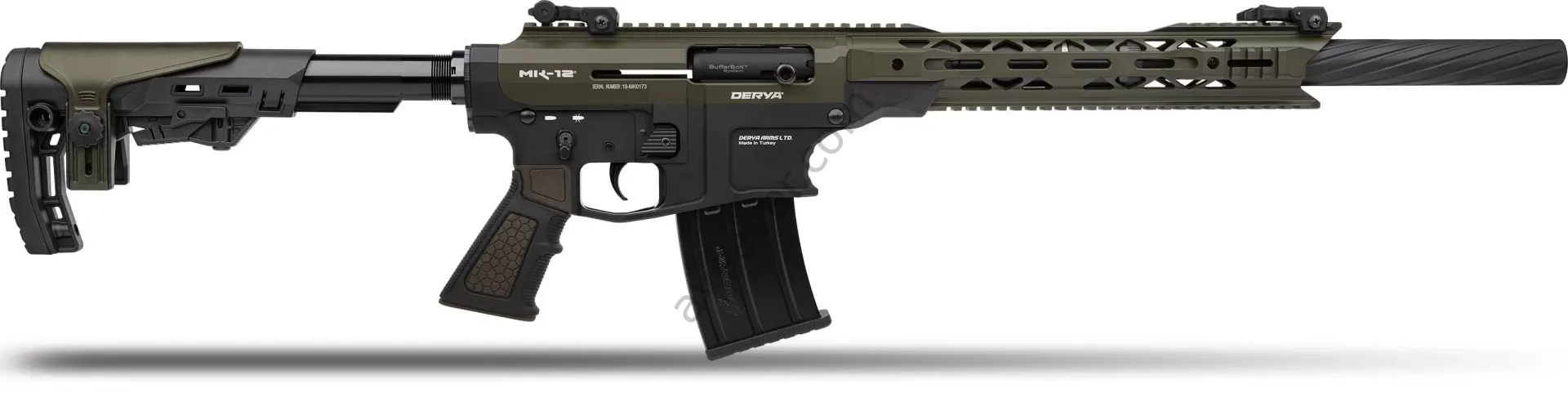 DERYA MK-12 AS-103S YEŞİL SİYAH ŞARJÖRLÜ AV TÜFEĞİ