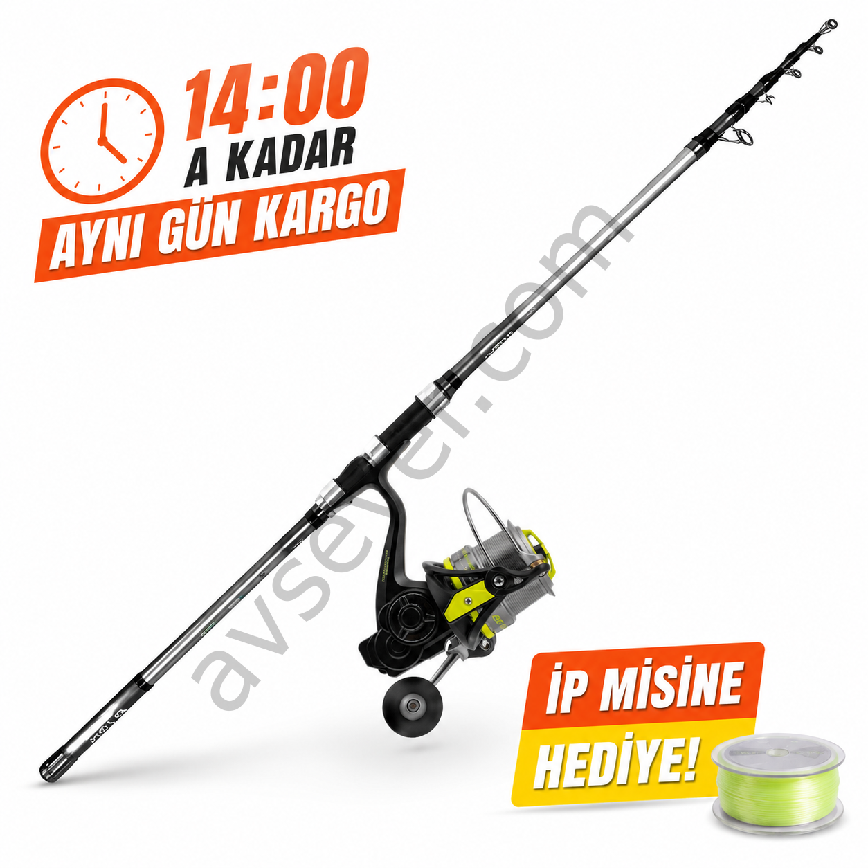 Oslo Crome 420cm 70-250 gr Tele Surf Olta Kamışı + Effe Torq Olta Makinesi 8000