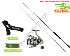LRF Set Captain Awashi Carbo-X 225 cm 1-12 g LRF Kamışı + Albastar Fatal 1000 Makine + 0.10 mm İp Misina ve Kamış Kılıfı Hediye