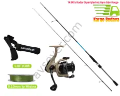LRF Set Captain Integra Carbo-X 228 cm 1-7 g LRF Kamışı + Okuma Outrax Makine + 0.10 mm İp Misina ve Kamış Kılıfı Hediye