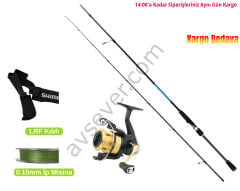 LRF Set Captain Integra Carbo-X 228 cm 1-7 g LRF Kamışı + Daiwa RS 1000 Makine + 0.10 mm İp Misina ve Kamış Kılıfı Hediye