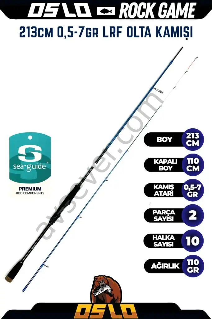 Oslo Rock Game 213cm 0,5-7 gr LRF Olta Kamışı