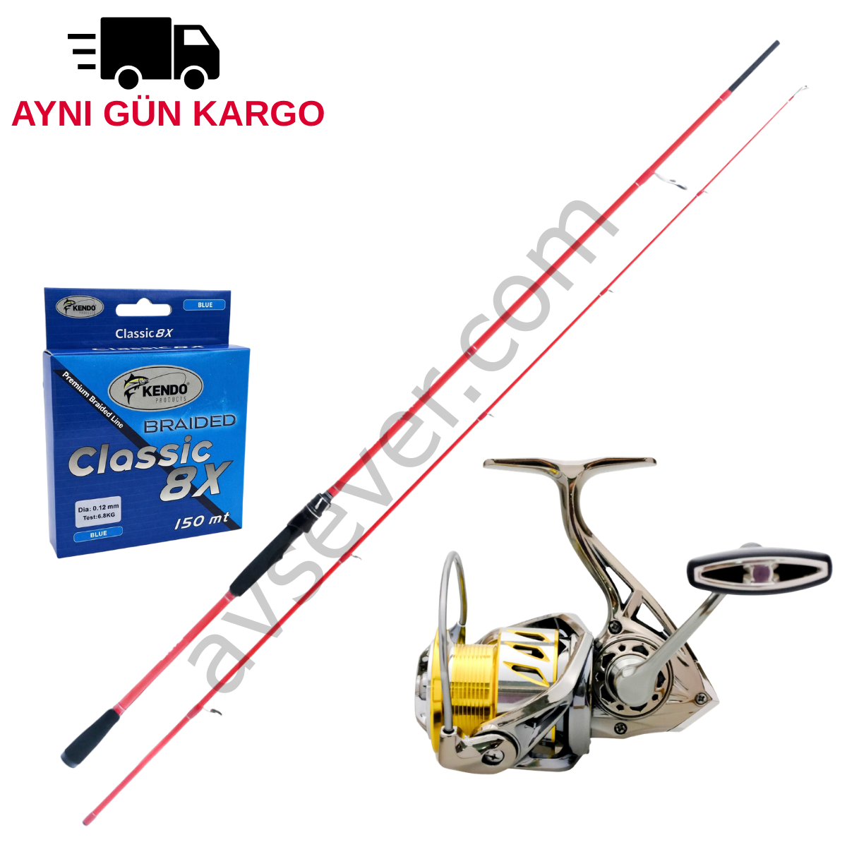 Ryuji 270cm 5-55gr & Ryuji Ares + İp Misina Spin Seti