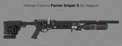 Hatsan Factor Sniper S SHORT Siyah PCP Havalı Tüfek