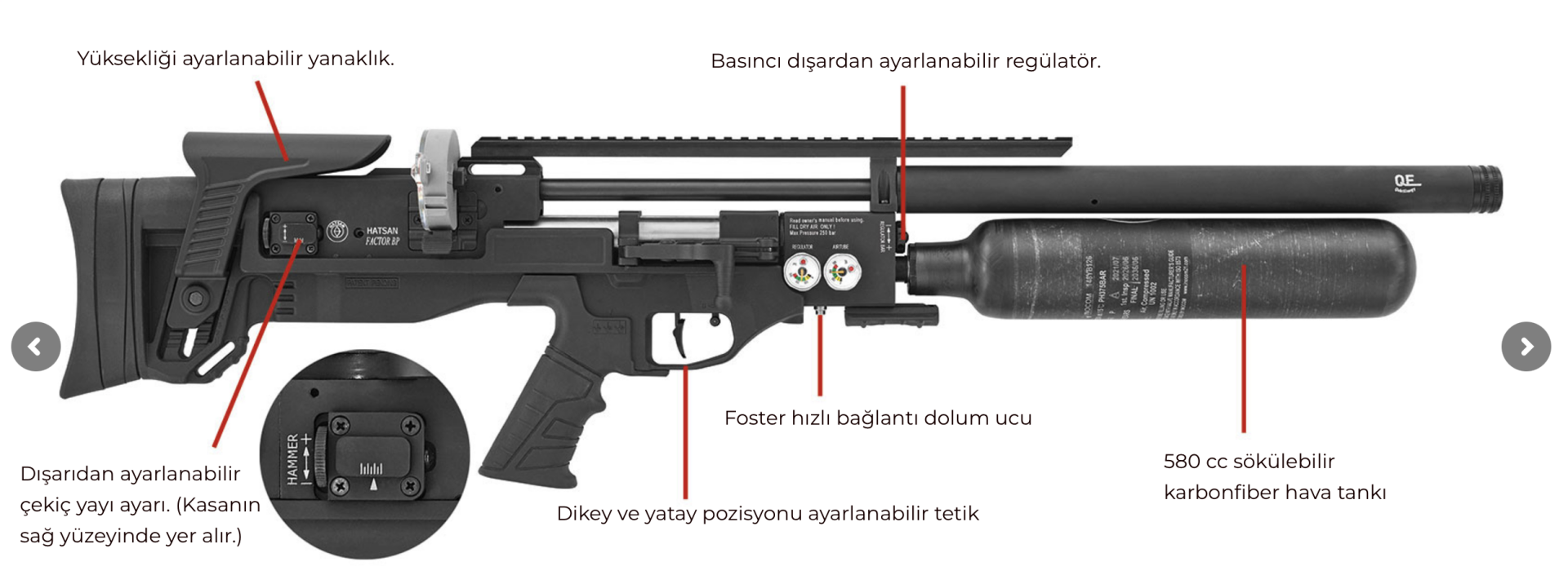 Hatsan Factor Bp Pcp Havalı Tüfek