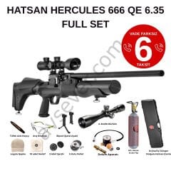 Hatsan Hercules 666 Qe 6.35mm 6-24x50 Dürbün Full + Full Set