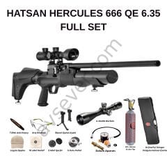 Hatsan Hercules 666 Qe 6.35mm 6-24x50 Dürbün Full + Full Set