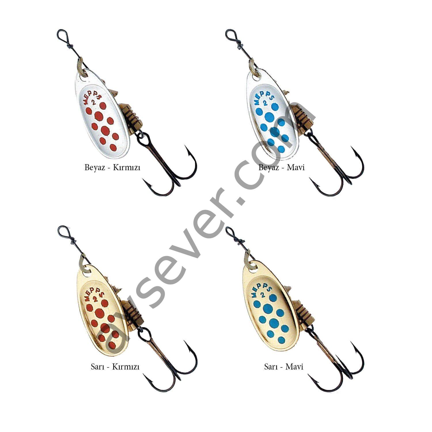 Mepps Comet Olta Kaşığı Sarı-Kırmızı