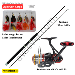 Remixon Fanatic 150cm Remixon Expert 1000 Mepps Hediyeli Alabalık Seti