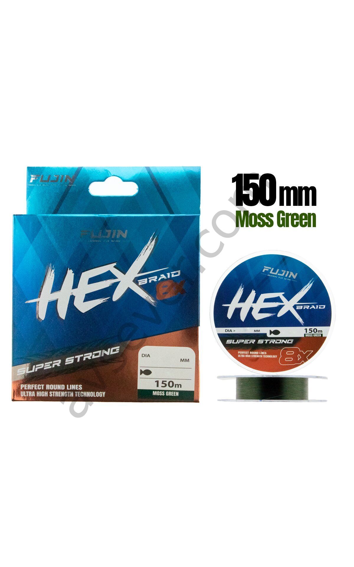 Fujin Hex 8X 150Mt. Moss green Pe Line