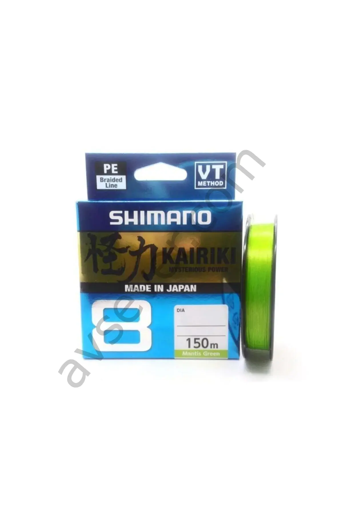 Shimano Kairiki 8B Steel  150m İp Misina GREEN