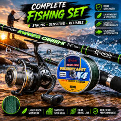 LRF Set Captain awash 225cm 1-12gr + Okuma Revenger 25 + İp Misina