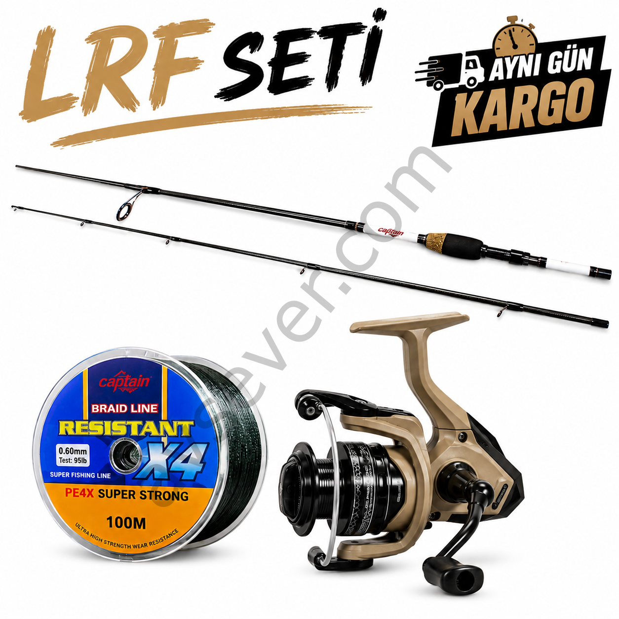 Lrf Set Captain Slalom 210cm 2-12gr + Okuma Outrax 1000 + İp Misina