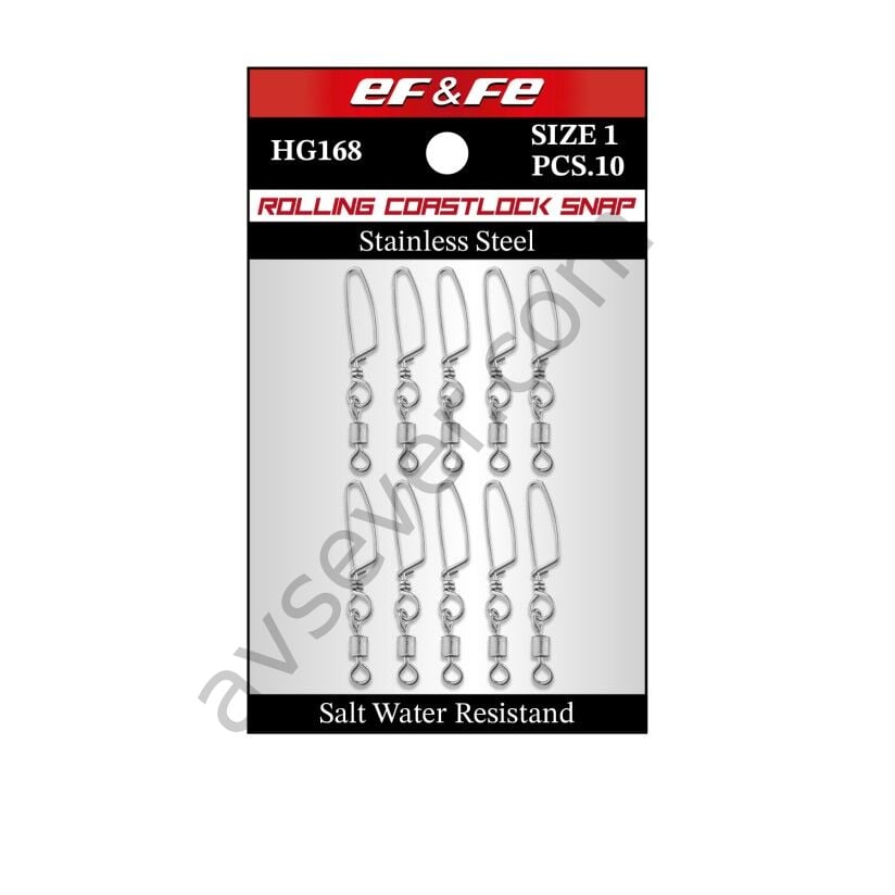Effe Fırdöndü Rolling Swivel Coastlock Snap