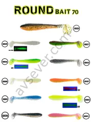 Fujin Round Bait 70mm Silikon Balık